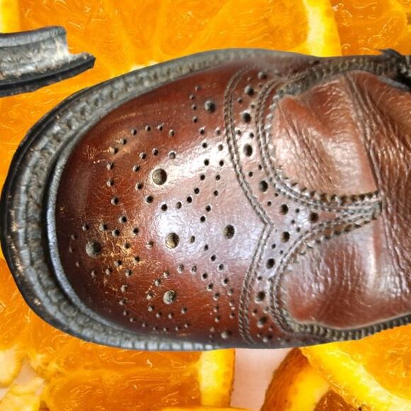 Crown Imperial Brown Leather Oxfords Size 8D - Picture 6 of 10